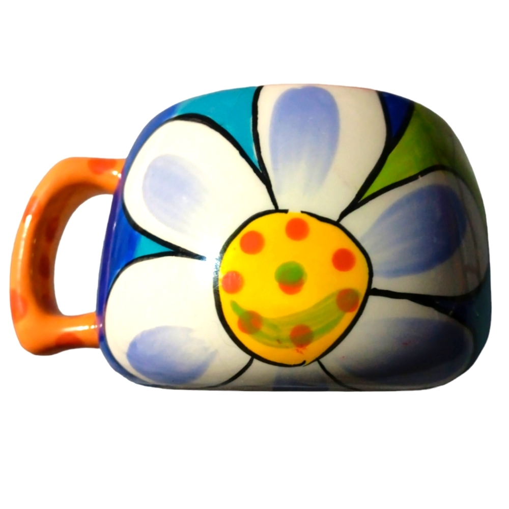 2006 Starbucks Pefi Costa Rica 12oz Floral Coffee Mug